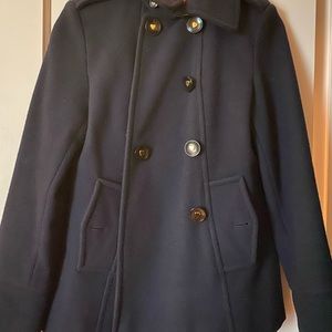 Betsey Johnson Navy Blue Double Breasted Coat